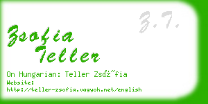 zsofia teller business card